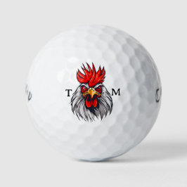 Gepersonaliseerde Angry Rooster Callaway golfballe Golfballen