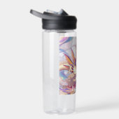 Gepersonaliseerde Anime Meisje en Axolotl Waterfles (Rechts)