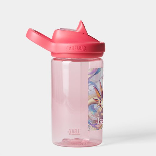 Gepersonaliseerde Anime Meisje en Axolotl Waterfles (Rechts)