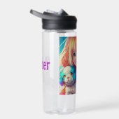 Gepersonaliseerde anime meisje met puppy waterfles (Rechts)