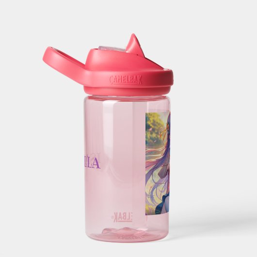 Gepersonaliseerde anime meisje spelen de viool waterfles (Rechts)