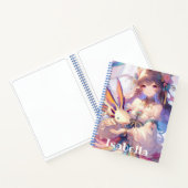 Gepersonaliseerde anime meisjes schetsboek notitieboek (Binnen)