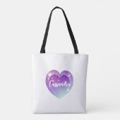 Gepersonaliseerde anime verjaardag meisje pastel k tote bag (Achterkant)