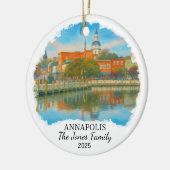 Gepersonaliseerde Annapolis Ornament, Maryland Keramisch Ornament (Links)