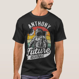 gepersonaliseerde Anthony Future astronaut Space T-shirt