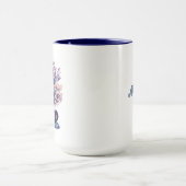 Gepersonaliseerde Antiek boeken en Rozen Mok (Midden)