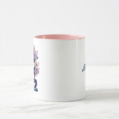 Gepersonaliseerde Antiek boeken en Rozen Mok (Midden)