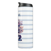 Gepersonaliseerde Antiek boeken en Rozen Thermosbeker (Geroteerd rechts)