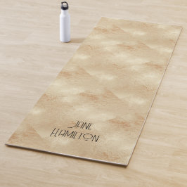 Gepersonaliseerde Antiek goudmaaltijd Yogamat
