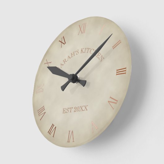 Gepersonaliseerde Antiek look Keuken Landhuis Ronde Klok (Hoek)