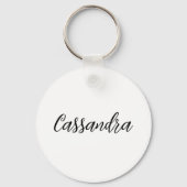 Gepersonaliseerde Antieke theekopje met  bloemen Sleutelhanger (Achterkant)