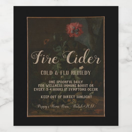 Gepersonaliseerde Apothecary Jar Gift Wijn Etiket (Enkel label)