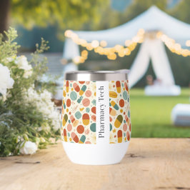Gepersonaliseerde apotheek Boho Stemless Wine Tumb