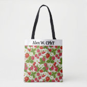 Gepersonaliseerde apotheek Canvas tas Berry Red (Voorkant)