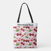 Gepersonaliseerde apotheek Canvas tas Cherry en Pi (Achterkant)