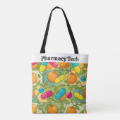Gepersonaliseerde apotheek Canvas tas Sinaasappels (Achterkant)