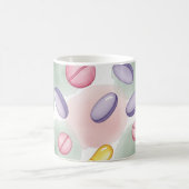 Gepersonaliseerde apotheek Mok Grijs Roze Paarse P (Center)