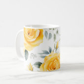 Gepersonaliseerde apotheek Mok Yellow Roses (Voorkant links)