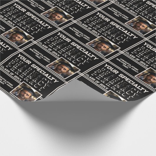 Gepersonaliseerde Apotheek Naam Afstuderen Jaar Fo Cadeaupapier (Hoek)