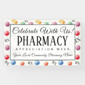 Gepersonaliseerde apotheek waardering week vieren spandoek (Horizontaal)