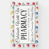 Gepersonaliseerde apotheek waardering week vieren spandoek (Verticaal)