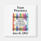 Gepersonaliseerde apotheektechnicus magneet (Voorkant)