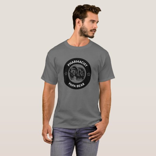 Gepersonaliseerde Apotheker Papa Beer T-shirt (Voorkant volledig)