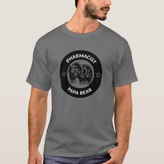 Gepersonaliseerde Apotheker Papa Beer T-shirt (Voorkant)