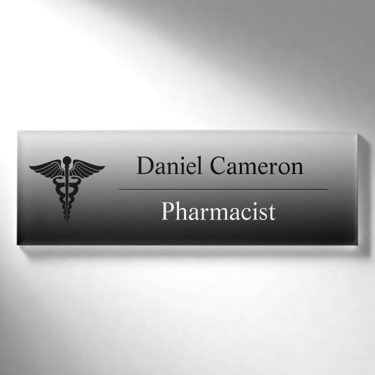 Gepersonaliseerde apothekersnaam Tag (Voorkant)