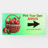 Gepersonaliseerde appels te koop. Kies je eigen gr Spandoek (Horizontaal)