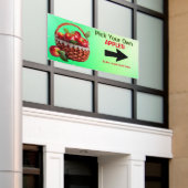 Gepersonaliseerde appels te koop. Kies je eigen gr Spandoek (Buitenkant Gebouw)