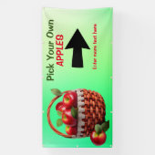 Gepersonaliseerde appels te koop. Kies je eigen gr Spandoek (Verticaal)