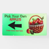 Gepersonaliseerde appels te koop Kies Je Eigen Gro Spandoek (Horizontaal)