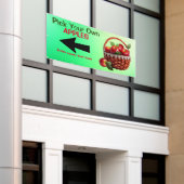Gepersonaliseerde appels te koop Kies Je Eigen Gro Spandoek (Buitenkant Gebouw)
