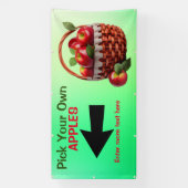 Gepersonaliseerde appels te koop Kies Je Eigen Gro Spandoek (Verticaal)