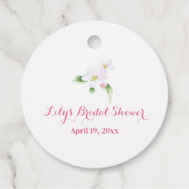 Gepersonaliseerde Apple Blossom Bride Bruid Dank u Bedankjes Labels