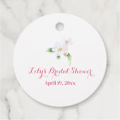 Gepersonaliseerde Apple Blossom Bride Bruid Dank u Bedankjes Labels (Achterkant)