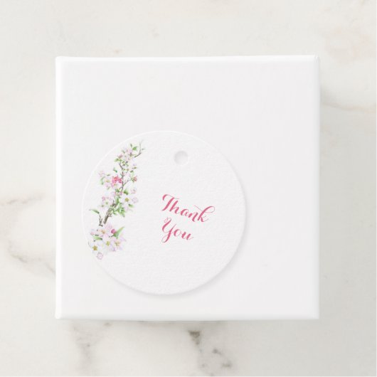 Gepersonaliseerde Apple Blossom Bride Bruid Dank u Bedankjes Labels (In situ)