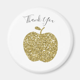 Gepersonaliseerde Apple Magnet voor Teacher Faux G