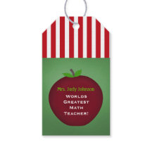 Gepersonaliseerde Apple Teacher Gift Labels
