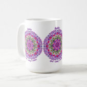 Gepersonaliseerde April Geboorte Bloem Sweet Pea M Koffiemok (Voorkant links)