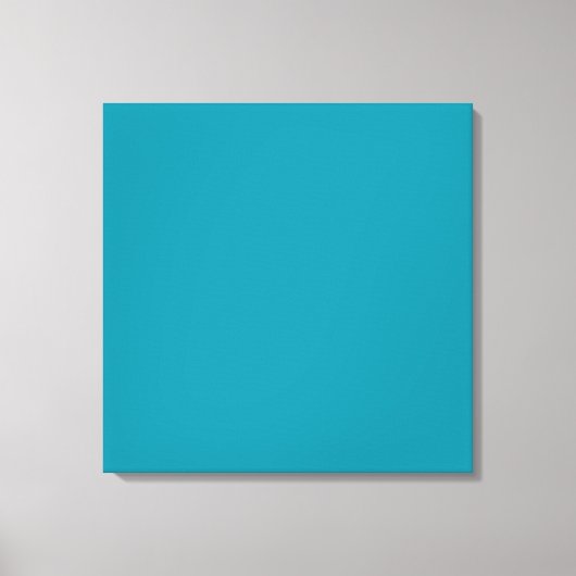 Gepersonaliseerde Aqua Blauwgroen achtergrond Hawa Canvas Afdruk (Voorkant)