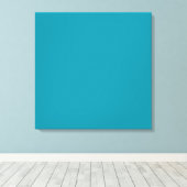 Gepersonaliseerde Aqua Blauwgroen achtergrond Hawa Canvas Afdruk (Insitu (Houten vloer))