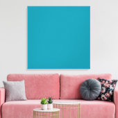 Gepersonaliseerde Aqua Blauwgroen achtergrond Hawa Canvas Afdruk (Insitu (Woonkamer))