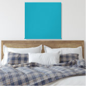 Gepersonaliseerde Aqua Blauwgroen achtergrond Hawa Canvas Afdruk (Insitu (Slaapkamer))