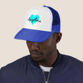 Gepersonaliseerde Aqua Heart Trucker Pet (In situ)