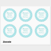 Gepersonaliseerde Aqua Keuken Stickers (Vel)