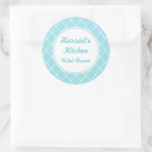 Gepersonaliseerde Aqua Keuken Stickers (Tas)