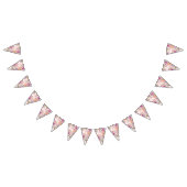 Gepersonaliseerde aquarel Bloemen Party Bunting Vlaggetjes (Alle)