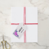 Gepersonaliseerde aquarel bloemontwerp cadeaulabel (Met Touw)